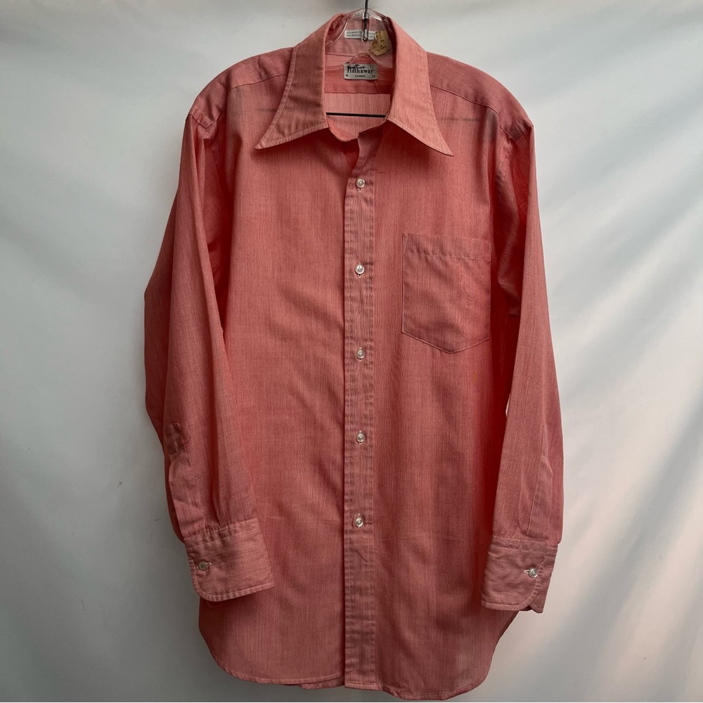 Vintage 1960s - red and white stripes - Hathaway - lightweight - size 16 - disco